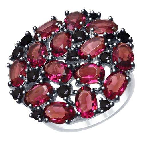 Кольцо женское SOKOLOV из серебра с кристаллами Swarovski и фианитами 94012682 р.19 в Кира Пластинина