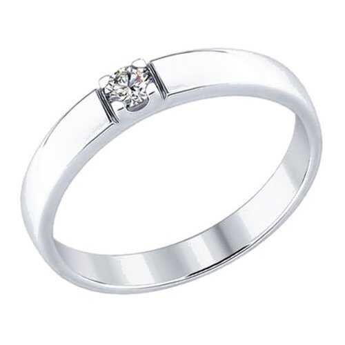 Кольцо женское SOKOLOV из серебра со Swarovski Zirconia 89010057 р.17.5 в Кира Пластинина