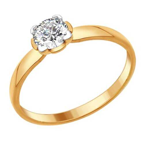Кольцо женское SOKOLOV из серебра со Swarovski Zirconia 89010081 р.18.5 в Кира Пластинина