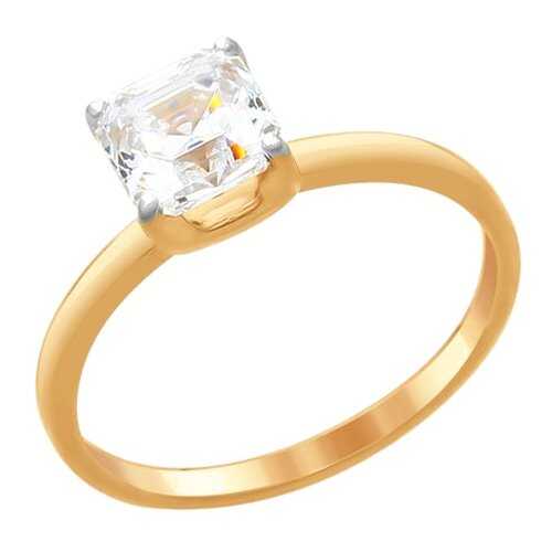 Кольцо женское SOKOLOV из серебра со Swarovski Zirconia 89010100 р.19 в Кира Пластинина