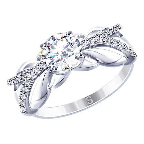 Кольцо женское SOKOLOV из серебра со Swarovski Zirconia 89010110 р.19.5 в Кира Пластинина