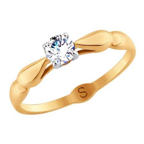 Кольцо женское SOKOLOV из золота со Swarovski Zirconia 81010363 р.18.5 в Кира Пластинина