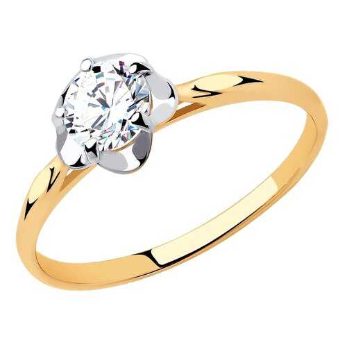 Кольцо женское SOKOLOV из золота со Swarovski Zirconia 81010453 р.18 в Кира Пластинина