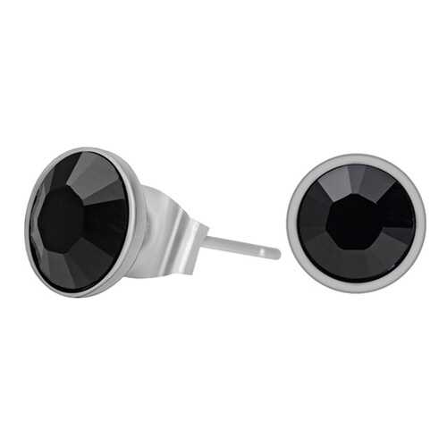 Пусеты женские Fiore Luna SWE298.4 черные/серебристые в Кира Пластинина