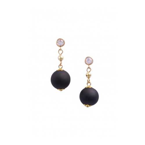 Серьги Perla Appeso Matt 9030733064 черные в Кира Пластинина