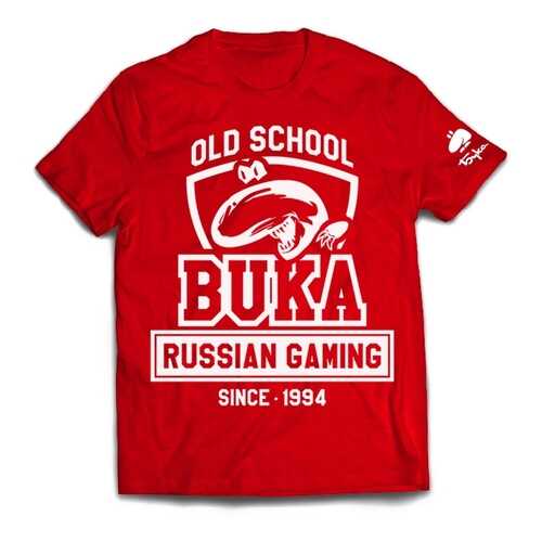Футболка BUKA OLD SCHOOL красная M в Кира Пластинина