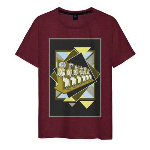 Футболка мужская ВсеМайки 1977069 бордовая XXXL в Кира Пластинина