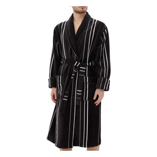Халат махровый Мужской Luisa Moretti 6072 black черный S в Кира Пластинина