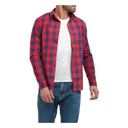 Рубашка мужская Envy Lab R44/синяя-КРАСНая красная 2XL в Кира Пластинина