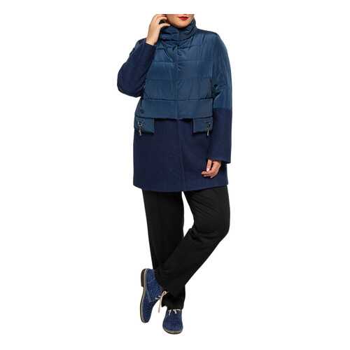 Пальто женское KR 7702 синее 58 RU в Кира Пластинина