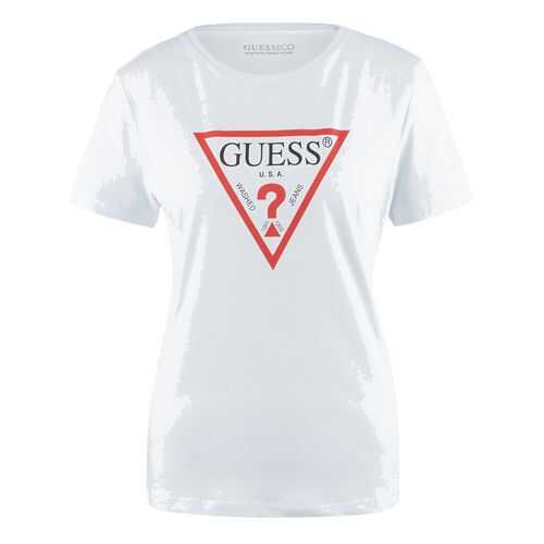 Футболка женская Guess W0YI57-K8HM0 белая M в Кира Пластинина