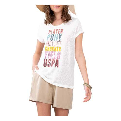 Футболка женская U.S. POLO Assn. G082SZ0110ZEMES белая M в Кира Пластинина