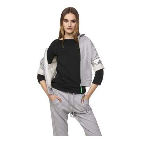 Лонгслив женский United Colors of Benetton 3GA2E16A1_100 черный M в Кира Пластинина
