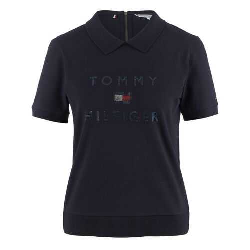 Поло женское Tommy Hilfiger WW0WW27866 синее XS в Кира Пластинина