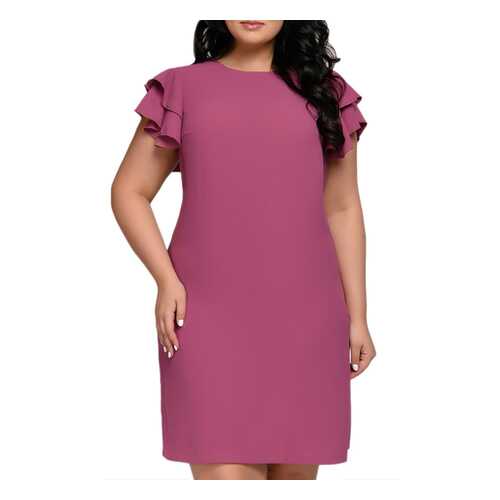 Платье женское D&M by 1001DRESS 0112001-01114BE розовое XL в Кира Пластинина